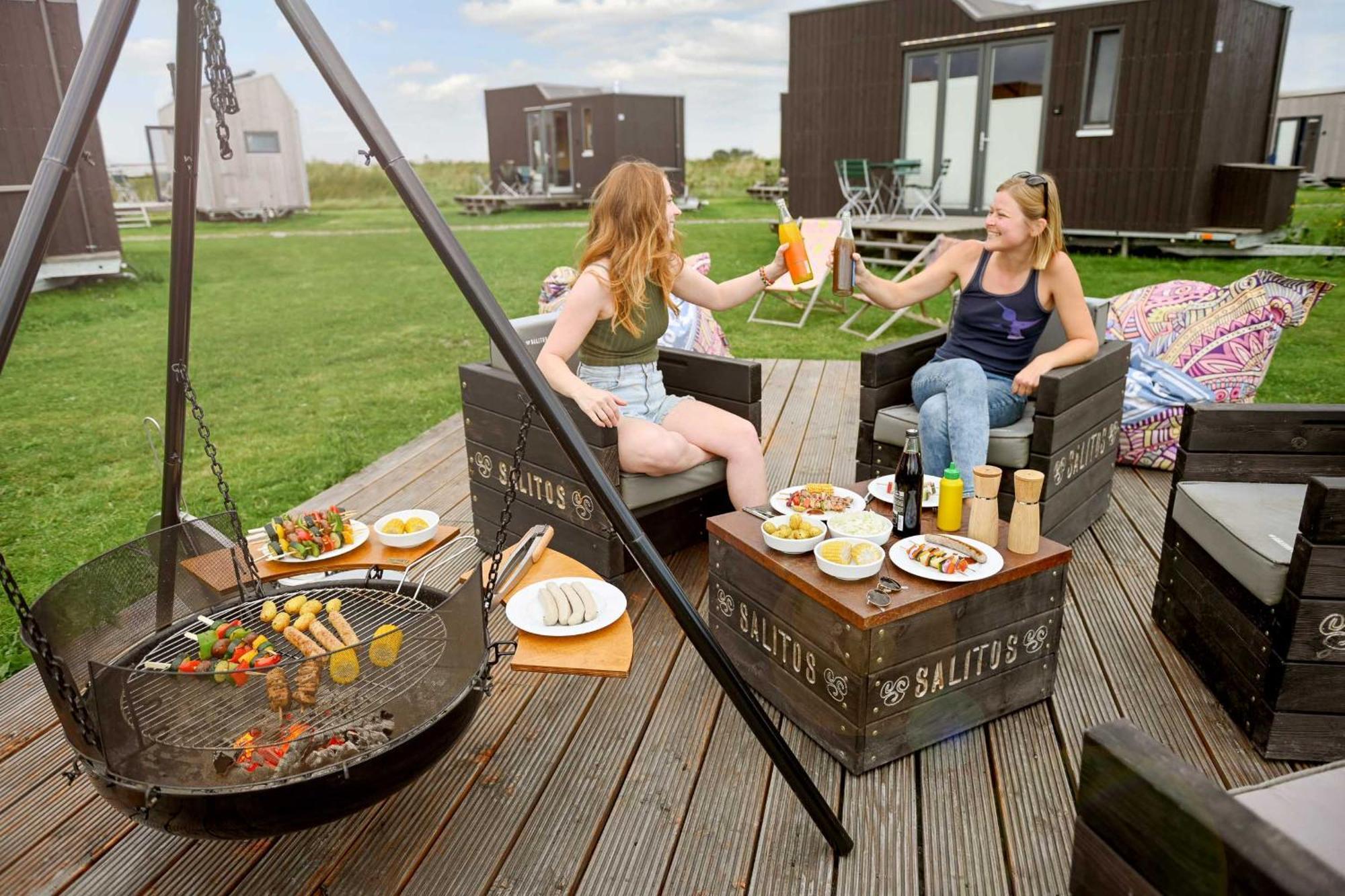 Tiny House Nature 15 Zur Meerseite - Green Tiny Village Harlesiel Carolinensiel Buitenkant foto